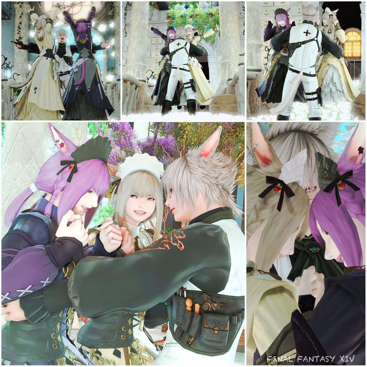 Haru_Miqo22's tweet photo. 王子と姫コンセプトで3人でお出かけ\(*´▽`*)人(*´▽`*)人(*´▽`*)ノ
お花やステンドグラスの使い方がとても綺麗なスタジオ様でした!
どうやって撮ろうかとかたくさん話しながら撮るの楽しくて面白かったです✨️
#FF14 #StudioMM https://t.co/lWR75AFJsg