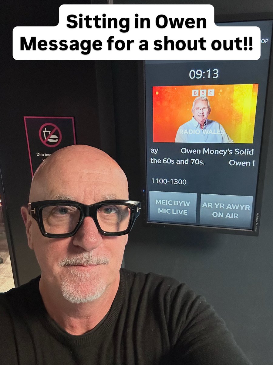 malpope's tweet photo. Sitting in for #owenmoney for radio wales 03700 100110 or text 81012 or message me here x https://t.co/w12Hn2UNQe
