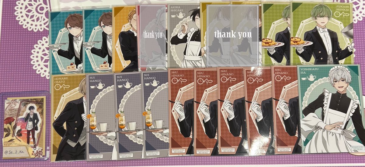 Se_2_Ka's tweet photo. 【交換】 アオペラ カフェ アオペラカフェ ブロマイド コースター ましかくフォト

譲:道貴 ルカ 雨夜 明 朝晴 ふかみ 帆波 粋 秀 良和

求:同種 燐

▷本日9/13手渡し
お気軽にお声掛けください❀ https://t.co/3ReJqb3cOP