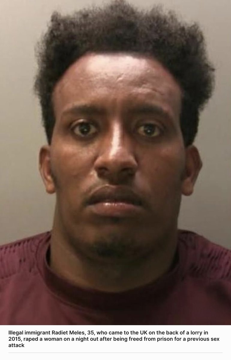 darrengrimes's tweet photo. Radiet Meles entered Britain illegally.

He was then jailed for attempting to r*pe an unconscious woman.

The judge said deportation was likely after his release.

But he wasn’t deported. He was released back onto the streets of Newport, reportedly unmonitored.

Now he has been convicted of r*ping another woman.

Read that again.

An illegal migrant convicted of a serious sexual offence was allowed to remain in this country long enough to create another victim.

This is not compassion. It is catastrophic state failure. Empathetic suicide.

Deportation after serious sexual offences should not be a suggestion, a hope or a civil service aspiration.

It should be automatic.