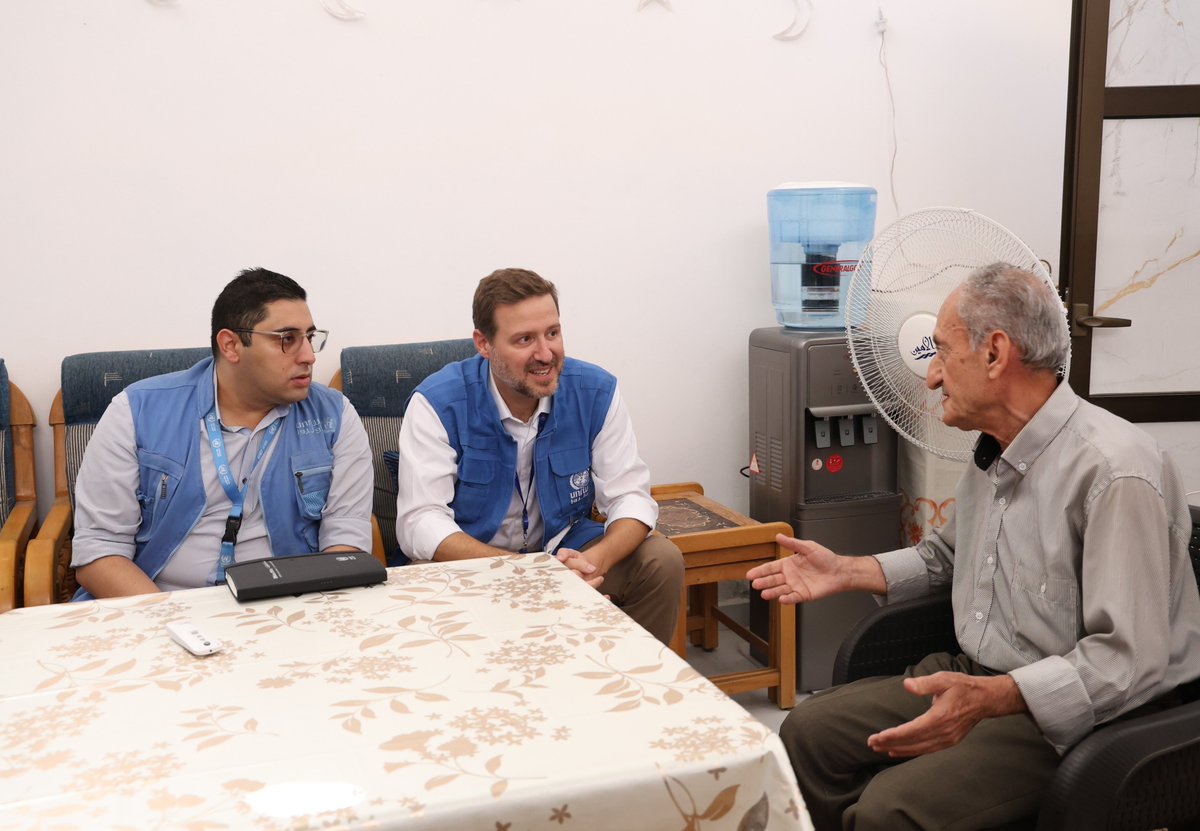 DUA_UNRWASyria's tweet photo. "No place is like one's home"
After years of displacement and struggling with rising rent, Mahmoud returned to his damaged home in Dera’a Camp. Thanks to @UNRWA's shelter repair project, he could once again live safely in the place filled with his family's memories. #UNRWAworks https://t.co/8a9s3dUvIL
