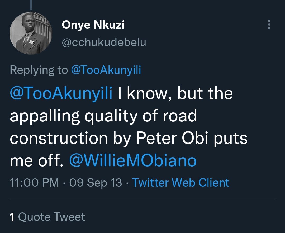 chosensomto's tweet photo. @sixfootand @Akulmg @LegendaryEmeka @PeterObi Most people from Anambra you see supporting Peter Obi today, were once his biggest critics. They turned supporters when they saw momentum from lagos #ThePlatform , and decided to gaslight the whole country.
Obi was a failure as a Governor, I’m not a hypocrite like most of you. https://t.co/sDRWOy3r8I