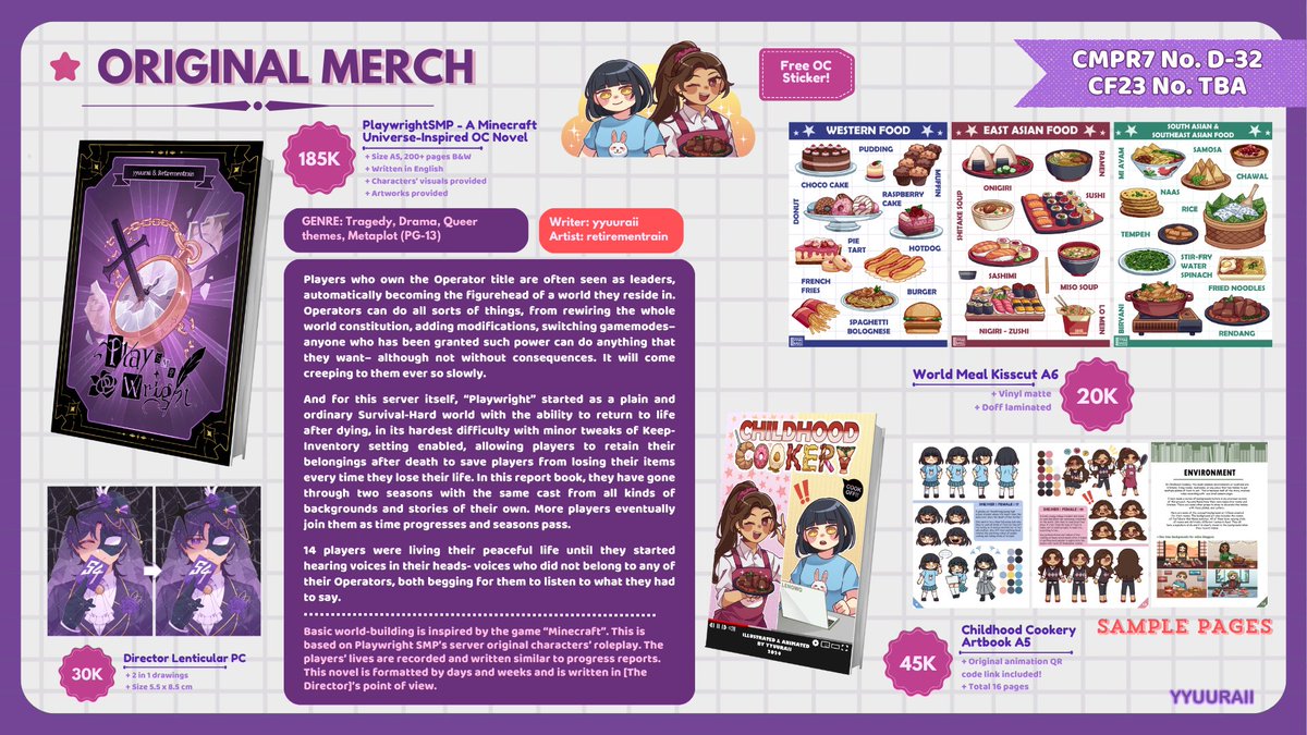 yyuuraii's tweet photo. [❤️&amp;🔄appreciated!] HIII this is my 2nd PO for #Comipara7 #CF23 ^-^

📅: 13-20 September
📌: Both Days+Mail Order
📚: Original Merch, Deltarune, Hundred Line, MCYT (UU, Life Series, Lifesteal, ParkCiv, State SMP, UnSMP etc), C0mmission) https://t.co/gtGKxdEoyl