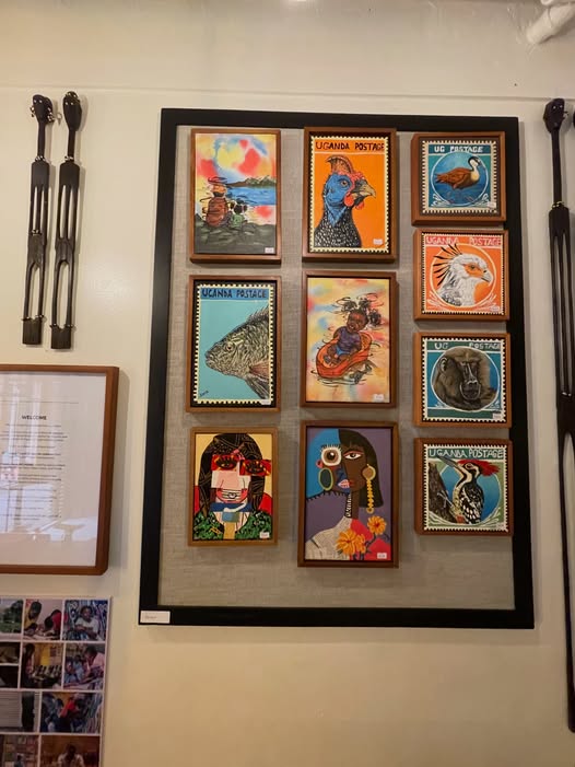 SFacesup's tweet photo. More paintings from our #UgandaPostage series are back in stock.
You can find them at our shop on Kyadondo Road, @YujoRestaurant near Nakasero Primary School.
We’re open Tuesday–Sunday, so drop by today and see what’s in stock.
#FacesUpStore #ArtThatFundsEducation #MadeInUganda https://t.co/s0UyaK5p5C