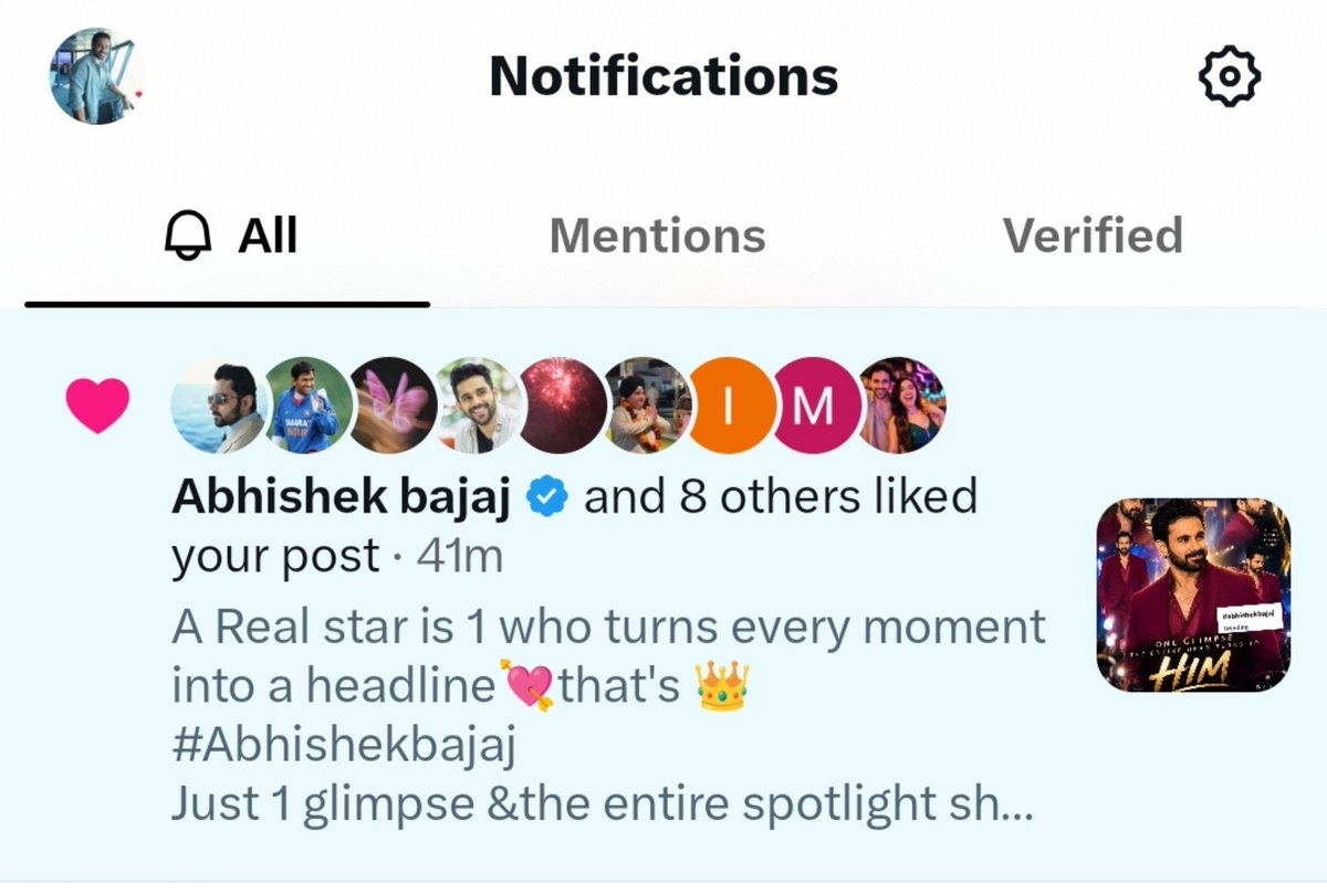 Suman69249012's tweet photo. I posted after a long time 🥹💗..but bajju 🫶🙌🧿always recognise ( he liked )...means alot humare Sher 🦁❤️....keep rocking keep leading everywhere 🙌🧿💗✨....love u bajju ...u know I'm busy but my support always till the end of world @Humarabajaj6 #Abhishekbajaj no najar 🧿🫶 https://t.co/XM0YM42CLW