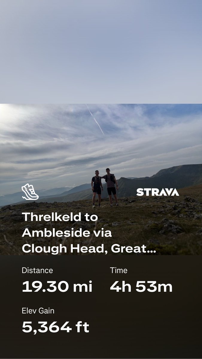 flipflop2332's tweet photo. Loads of graft and over 1000 miles in training for Lakes in a Day. 50miles from the north to the south of the Lakes: Caldbeck to Cartmel via Blencathra, Clough Head, The Dodds, Helvellyn and Fairfield 

If anyone could donate even a few quid it would be greatly appreciated! https://t.co/ZGxoavczvQ