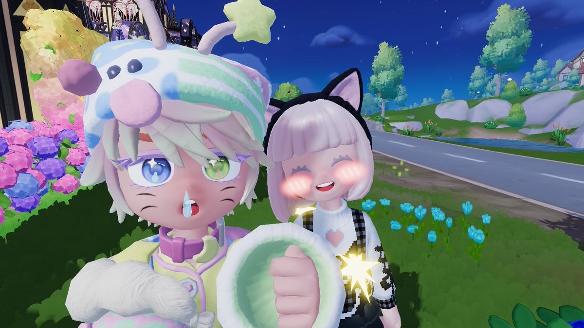 kingdam0214's tweet photo. 1枚目はいつもすれ違いで会えないMikuちゃん(๑'ڡ'๑)୨
2枚目はリアクションがいつもアニメ調のゆのちゃん(*゜Q゜*)
3枚目は写真撮ろ！って言うと背景を建築までしてくれるYUKIちゃん
@mikumikupo_ 
 #ハートピア
 #スローライフ
 #ハートピアスローライフ https://t.co/xKkgMcOgaP