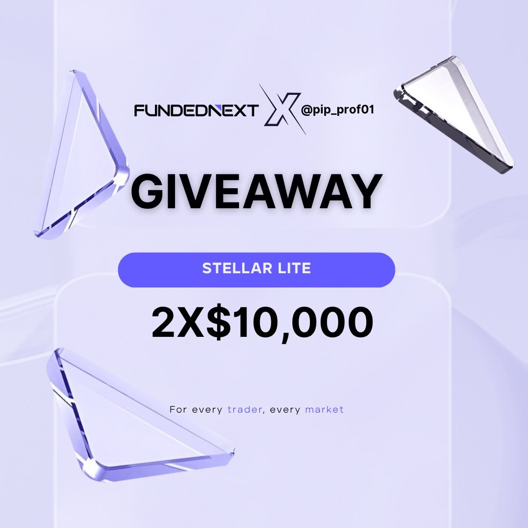 FedChairPro's tweet photo. 2X$10.000 GIVEAWAY ALERT ⚠️ 📢 

to be qualified 

Follow 

@FedChairPro
@FundedNext
@Flynnn_FN

Like and Repost 
Comment your favourite fundednext feature 

Winners in 96 hours https://t.co/DY5zqBYT4I