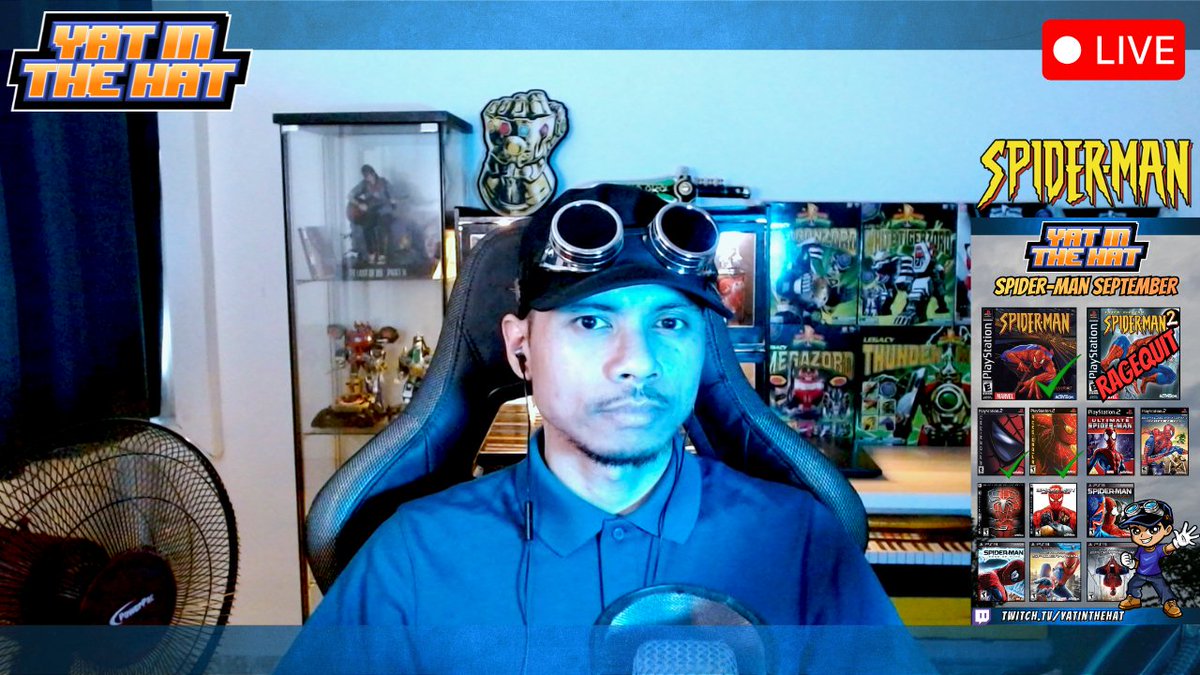 YatintheHat's tweet photo. 🔵Live now with more Ultimate Spider-Man [PS2]. Yall this game is fun but some segments were making me rage. Will I beat this game or ragequit this one as well?

🧢 https://t.co/ka1IqVklsd 

#twitch #Streamer #spiderman #retro #playstation https://t.co/PqCAOSFtVY