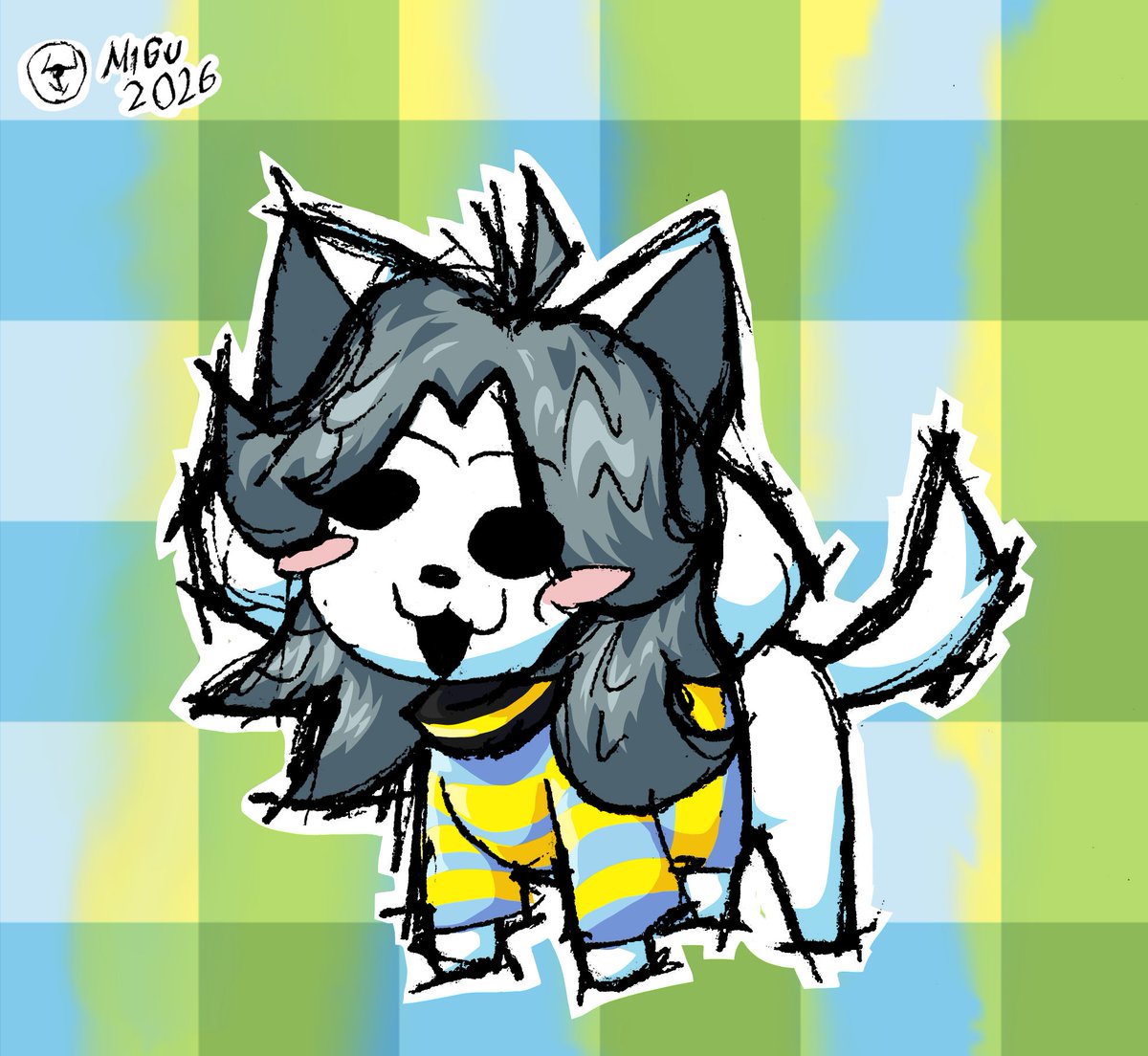 Miguelelbrother's tweet photo. Temmie :D
#undertale #deltarune #temmie #fanart https://t.co/tOrcYxcobR