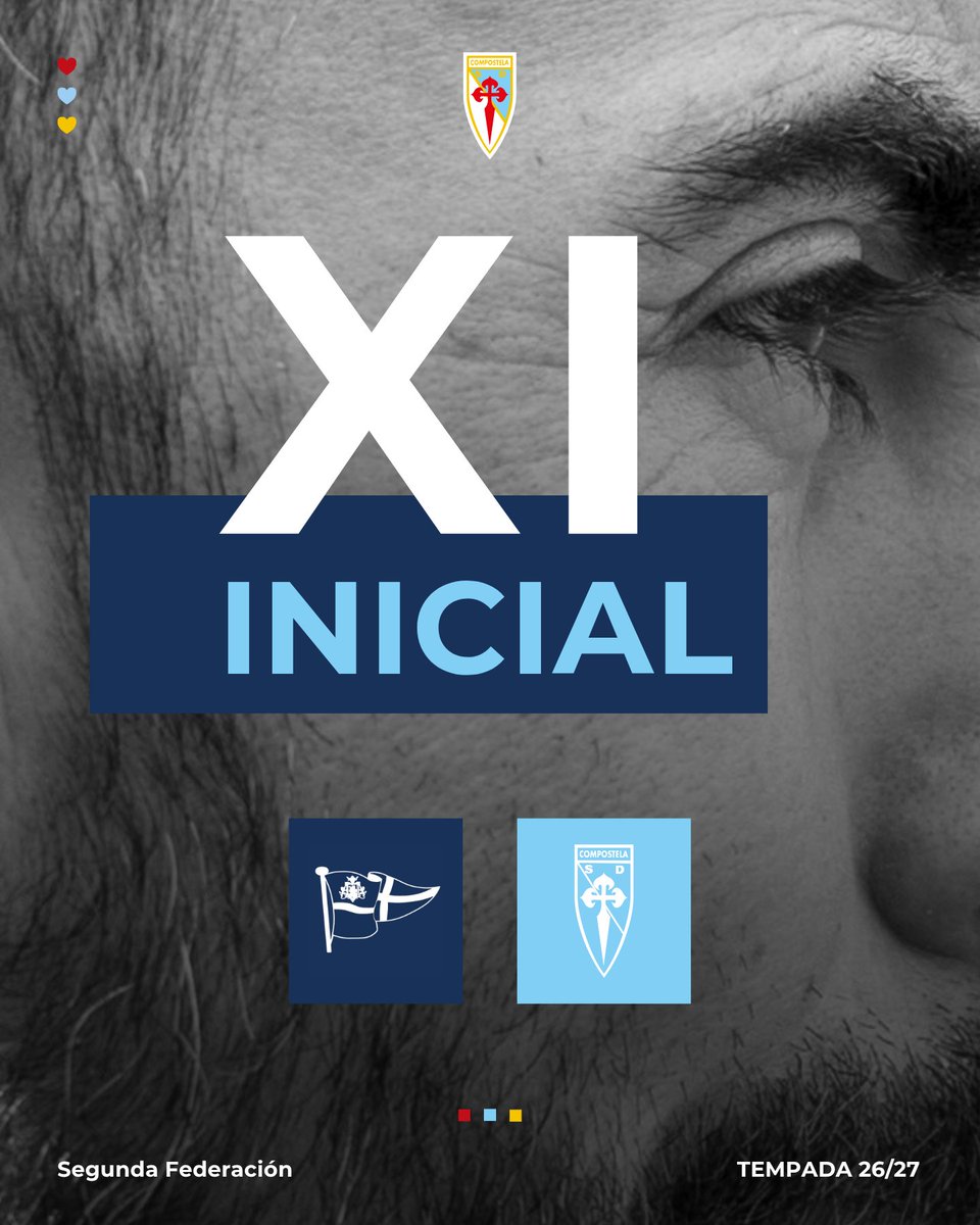 SD_Compostela's tweet photo. 📋🩵🤍 OS NOSOS

👨‍🏫 Carlos de Lerma
🆚️ @clubportugalete

#PortuCompos https://t.co/XT57QWKQ5Y