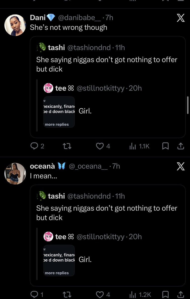 _jayse7's tweet photo. Black women think the exact same thing as those women so what’s the big fuss about #fakeoutrage https://t.co/vV9ocq7ADo