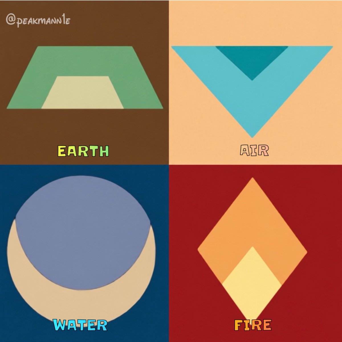 peakmann1e's tweet photo. Ngl, the elemental symbols from Sonam’s era look way better than the ones in Seven Havens. They were still simple, but had enough detail to actually represent each element. I really wish they kept that style for Pavi’s era https://t.co/xOiBfPq6Cq