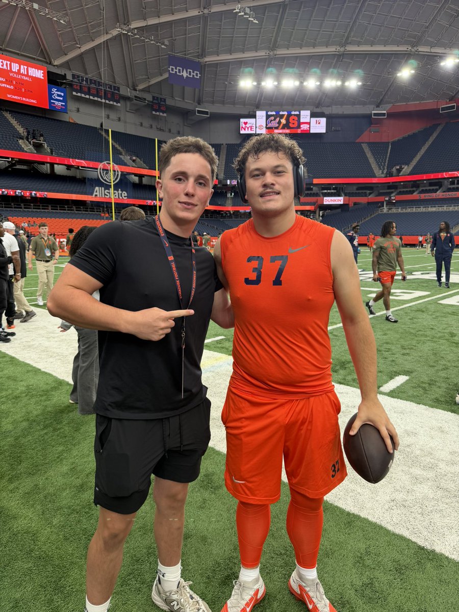 shanesullivan55's tweet photo. Thank you to @CoachBayer_ and the Syracuse staff for having me out yesterday! It was great to see @franniebrownjr and @timschwerha1! Had an amazing time being back on campus and can’t wait to be back. 

@CoachWCoale @FranBrownCuse @allpraisesdue7 @AMannicciCuse @justycarr @Trenton928 @CoachWatkCUSE @CoachBayer_ 
@HKA_Tanalski @moorepete18 @TommyZozus @Coach_Mella @CAcatsFB1794  @CoachDeeks