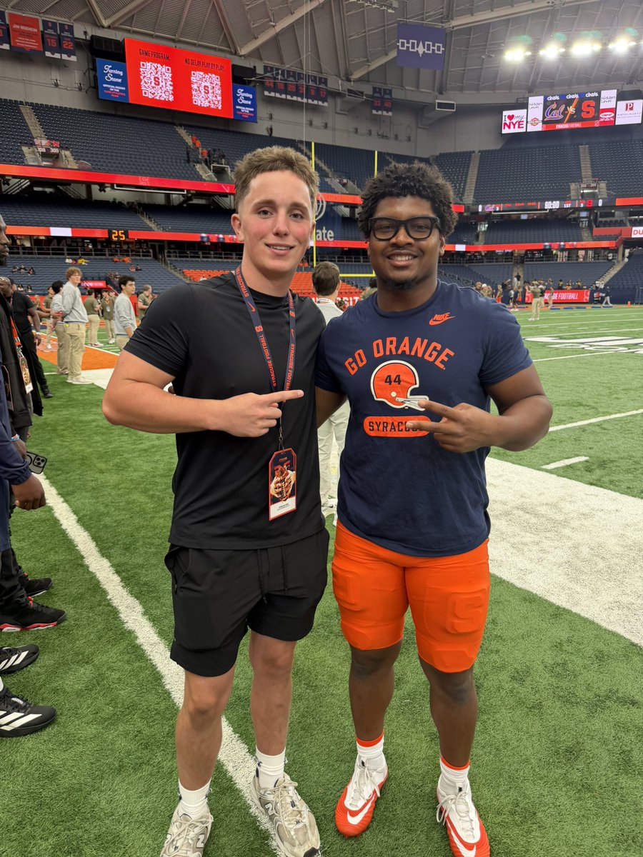 shanesullivan55's tweet photo. Thank you to @CoachBayer_ and the Syracuse staff for having me out yesterday! It was great to see @franniebrownjr and @timschwerha1! Had an amazing time being back on campus and can’t wait to be back. 

@CoachWCoale @FranBrownCuse @allpraisesdue7 @AMannicciCuse @justycarr @Trenton928 @CoachWatkCUSE @CoachBayer_ 
@HKA_Tanalski @moorepete18 @TommyZozus @Coach_Mella @CAcatsFB1794  @CoachDeeks
