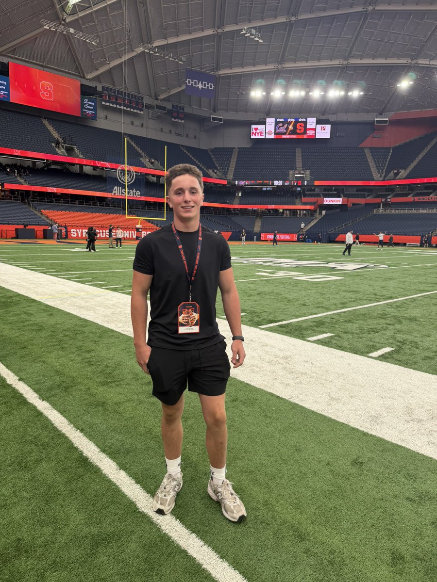 shanesullivan55's tweet photo. Thank you to @CoachBayer_ and the Syracuse staff for having me out yesterday! It was great to see @franniebrownjr and @timschwerha1! Had an amazing time being back on campus and can’t wait to be back. 

@CoachWCoale @FranBrownCuse @allpraisesdue7 @AMannicciCuse @justycarr @Trenton928 @CoachWatkCUSE @CoachBayer_ 
@HKA_Tanalski @moorepete18 @TommyZozus @Coach_Mella @CAcatsFB1794  @CoachDeeks