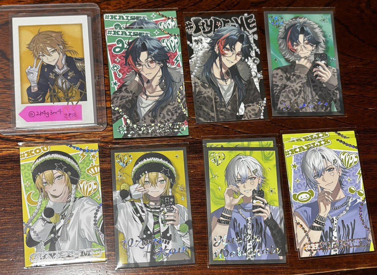 2k4g3m4's tweet photo. 【交換】にじさんじ HYPE-ME ランダムフォト風カード Aグループ
譲▶︎画像1枚目
求▶︎画像2枚目(上中各1集まり次第中＞下＞上の順に求めております)
通知不良によりお声かけに気づきにくいですが、検索からもお気軽にお声かけください。 https://t.co/ijrXlkcXku