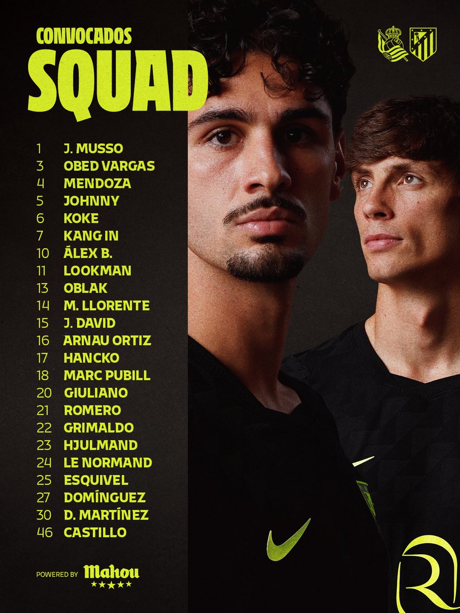 pascualruizar's tweet photo. 👀 Para mí, la opción más lógica para suplir a Pablo Barrio es ese Koke-Hjulmand. Creo que el resto de la alineación va a ser totalmente reconocible. https://t.co/owz78lxEQy