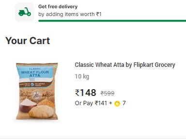 dealztrendz's tweet photo. Flipkart Minuets Loot :

Classic Wheat Atta by Flipkart Grocery (10 kg) for ₹148

Hyderabad Available, Check yours

https://t.co/SAHzw6jrQx https://t.co/4zymsTXFlq