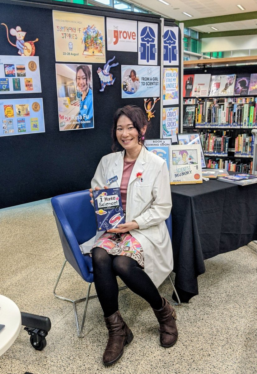 scientist_mum's tweet photo. Delighted to join The Grove Library as an invited illustrator &amp; author for Children's Book Week! A wonderful opportunity to celebrate books, the power of storytelling &amp; creative writing where imagination knows no bounds.
#bookweek #STEMeducation #rinawong #rinafu #sciencebooks https://t.co/Jyhpm1PeNU