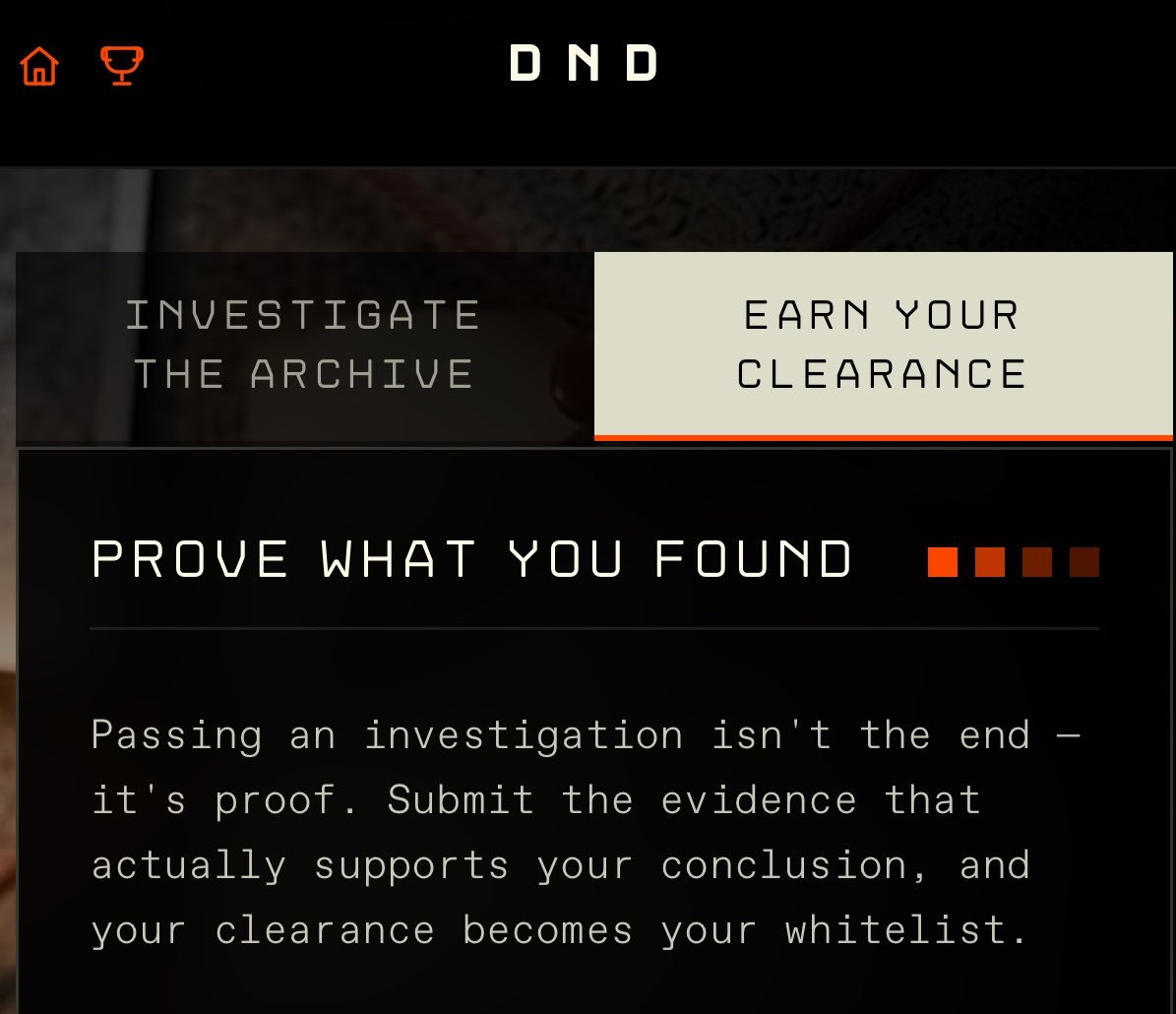 Rddixcrypt's tweet photo. Giving Away 2 GTD & 3 WL spots for @DNDaliens 

WHAT IF YOUR NEXT WL HAD TO BE EARNED?

@DNDaliens is turning the 2026 declassification narrative into an interactive mystery game.

Every player gets a unique classified case. Study the evidence, connect the clues, reconstruct the story and earn clearance.

Pass the investigation → secure your WL.

2026 Supply

> Follow @DNDaliens  and @Rddixcrypt 
> Like & RT their recent posts 
> Comment EVM Wallets

Picking winners in 24 hours.