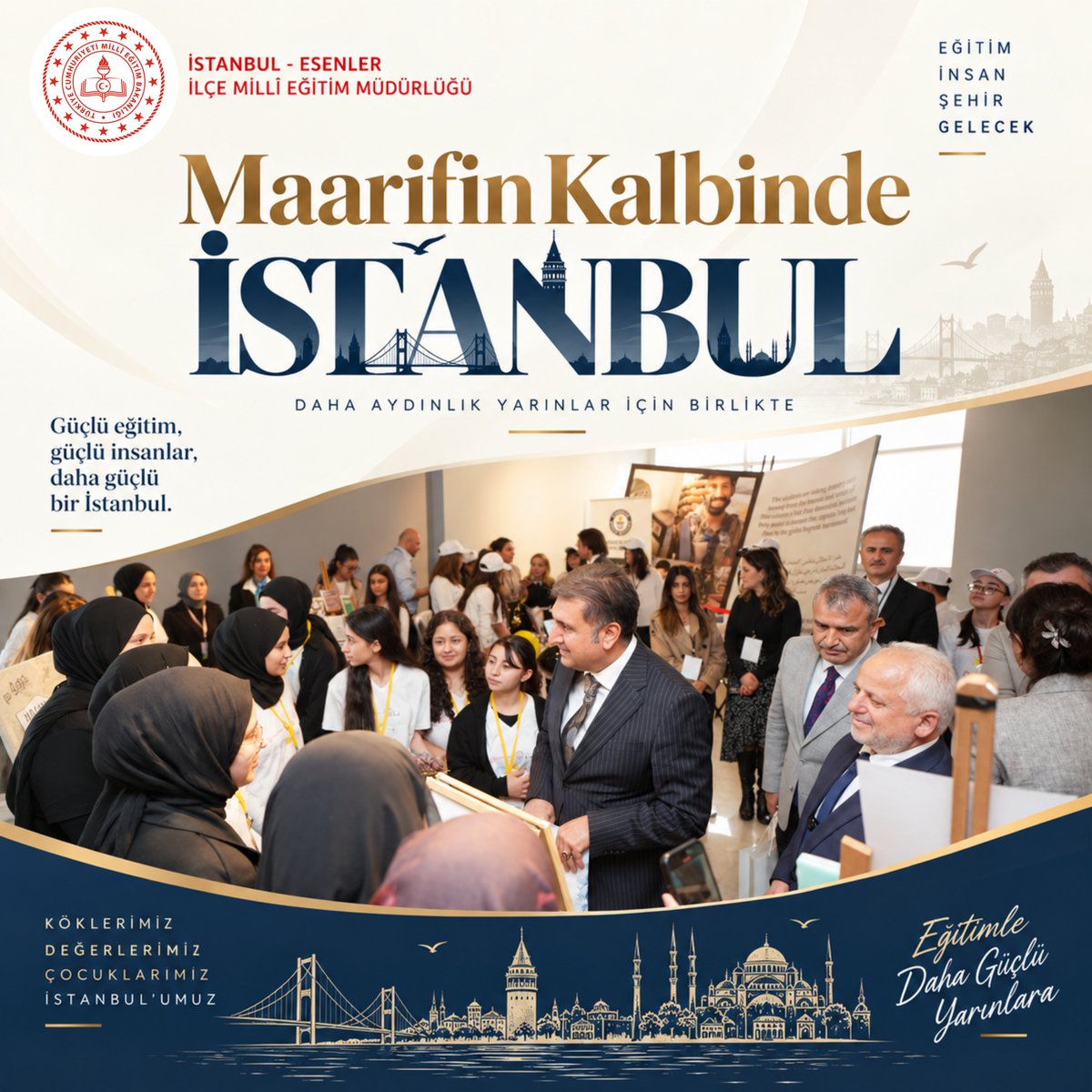 EsenlerIlceMEM's tweet photo. Maarifin kalbinde; birlik var, kardeşlik var, aynı geleceğe yürüyen çocuklarımız var. ❤️

İstanbul’un her okulunda aynı heyecan, aynı umut, aynı büyük eğitim ailesi…

#MaarifinKalbindeİstanbul

@tcmeb @Yusuf__Tekin @istanbulilmem @MucahitYentur @feyz65 https://t.co/nAOmpXLM8L