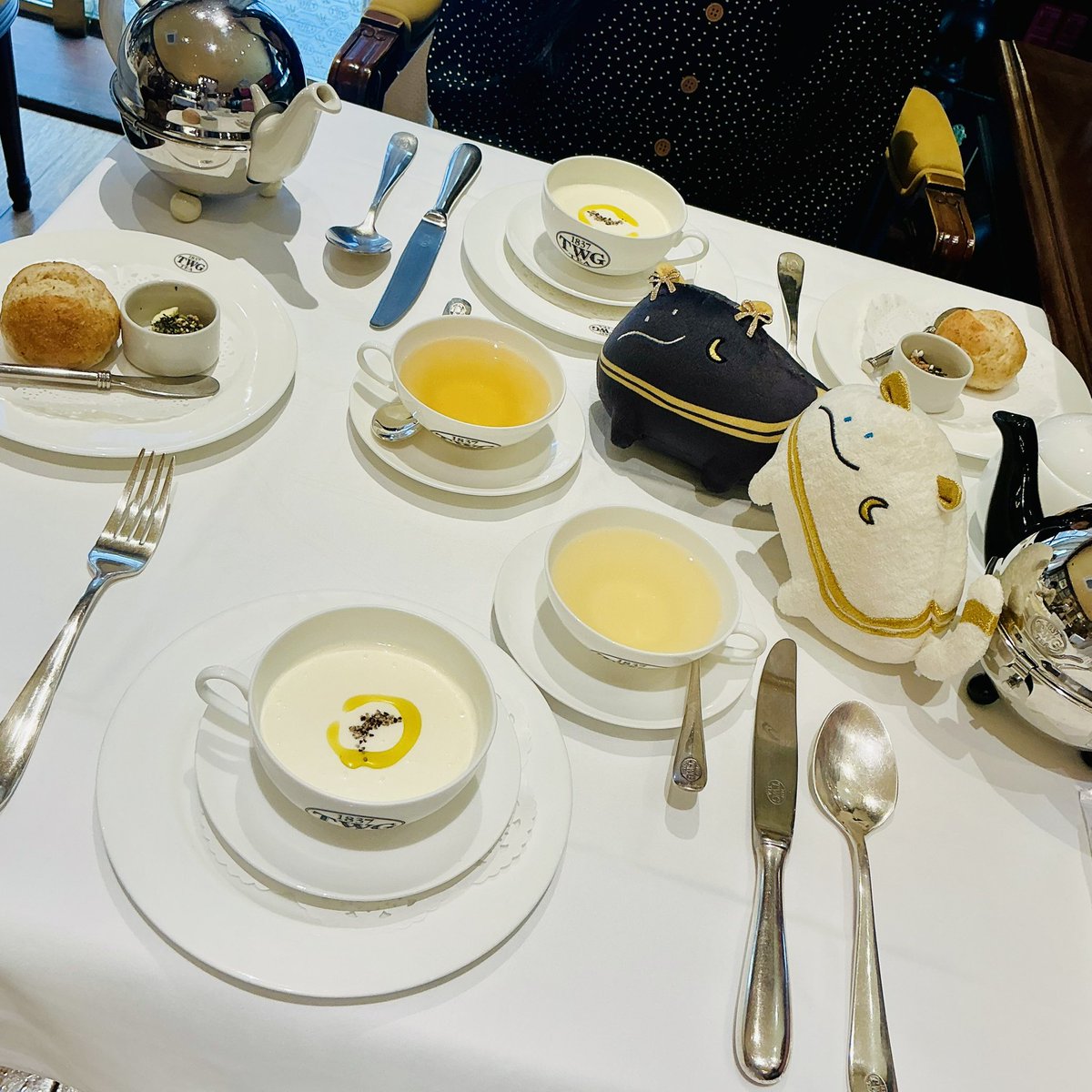 Maple972182's tweet photo. 近くの席になることが多い女子民の方と自由が丘のTWGでランチティーをしました🫖
お茶はシークレット オブ ヴェトナム ティー。テロワール由来による蓮の香りが華やかで澄んだお味の青茶です。
夕方までお散歩しながらのんびりとお話しできて楽しかったです。

#217find #ばすてとさんぽ #うぃ茶房 https://t.co/YAwl1Ule9d
