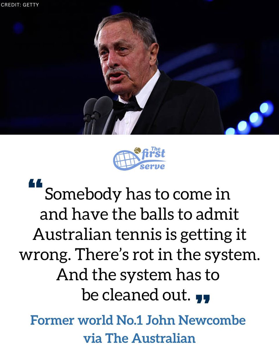 TheFirstServeAU's tweet photo. Newcombe isn’t holding back and wants to see immediate change. https://t.co/G8WZqdDxIQ