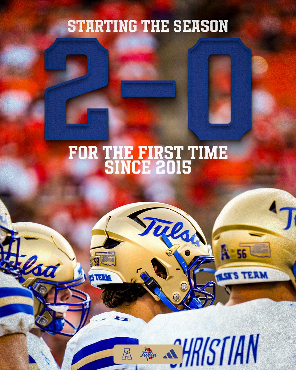 TulsaFootball's tweet photo. Waking up on a special victory Sunday!

#ReignCane https://t.co/lc4UHMBigp