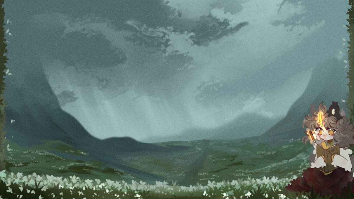_goldenfirefly's tweet photo. — background landscape featuring Darky for a Carrd

#digitalart #mlp #pony https://t.co/YRlQmGFQwI