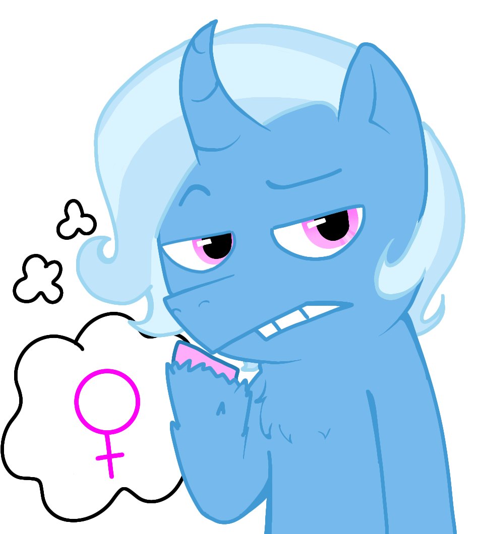 BronyGore8's tweet photo. Trixie right before going broke on pony hrt https://t.co/EgSKl8ZXZ7