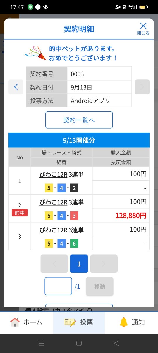 oshito2332's tweet photo. びわこドリーム
1288倍🎯
・インから2点
・イン飛んだ場合5-4-236
・500円が128,800円に
・前田と深井の特性および琵琶湖水面の特徴が展開ドンピシャ
・過去最高配当、今後これを超える配当はおそらくない
・中野希一選手ありがとう
#中野希一 #10万舟 #びわこ https://t.co/9ZWNs7v72R
