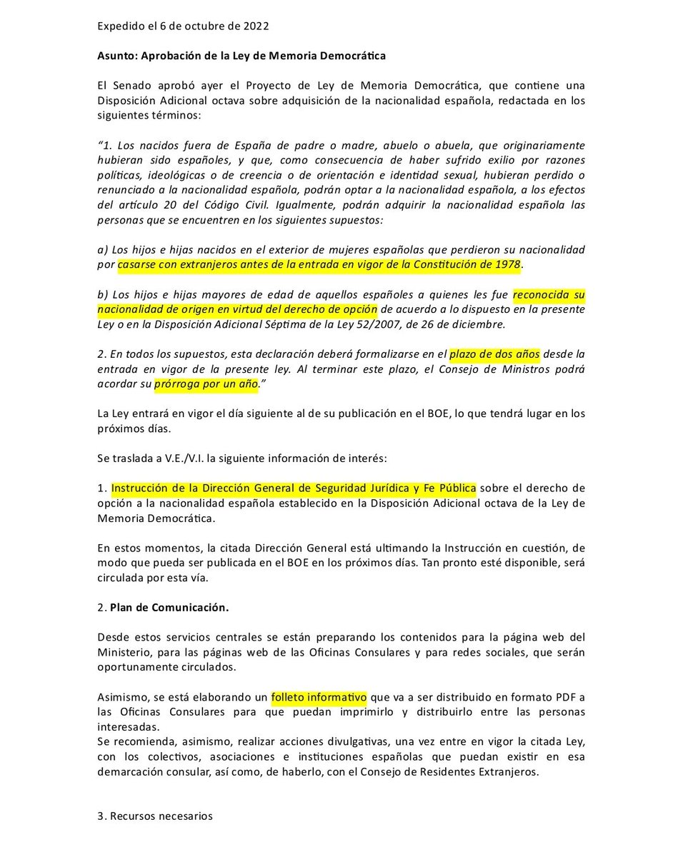 GuillermoRocaf1's tweet photo. #BRUTAL🎯: @TheObjective_es ha publicado la CIRCULAR OCULTA de @jmalbares exigiendo a los CONSULADOS agilizar las NACIONALIZACIONES "FAKE" por Memoria Democrática para el PUCHERAZO ELECTORAL de @sanchezcastejon 😱👇

Hay una TRAMA DELICTIVA de sobornos y maletines que sustenta las nacionalizaciones masivas

ALBARES es REO de múltiples delitos 

https://t.co/CDkL4JHNv1