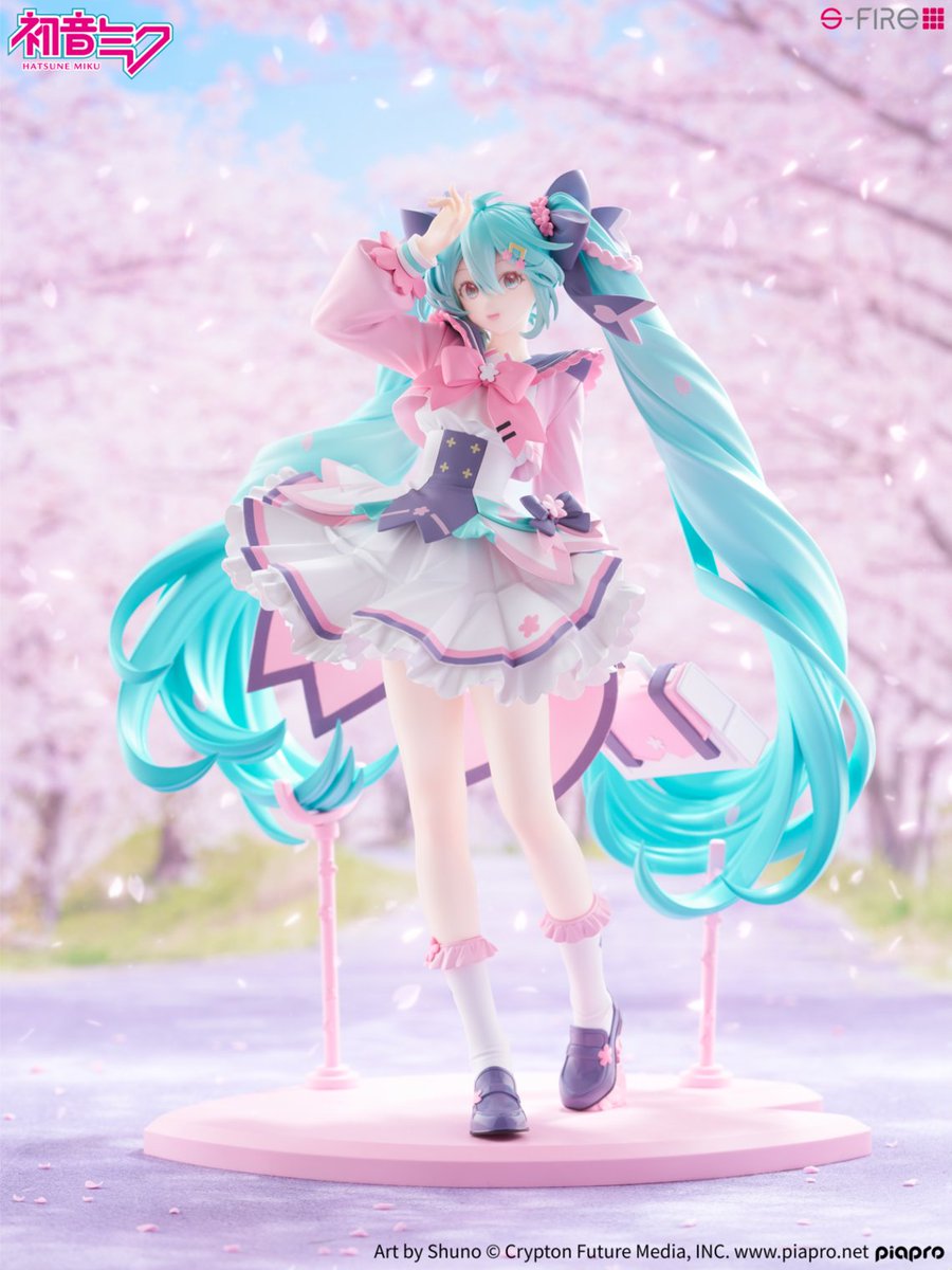 S_FIRE_OFFICIAL's tweet photo. 初音ミク 新学期 フィギュア

桜色のリボンとふんわりと広がるスカート、やさしい春の日ざし。新学期が始まる希望と期待に満ちあふれた特別な瞬間をきりとったフィギュアです。
花びらをかたどった台座付き。

🌸受注生産 / ご予約はこちらから
https://t.co/5t4mfkR077
#初音ミク #sfire https://t.co/d5xhEiEQeM