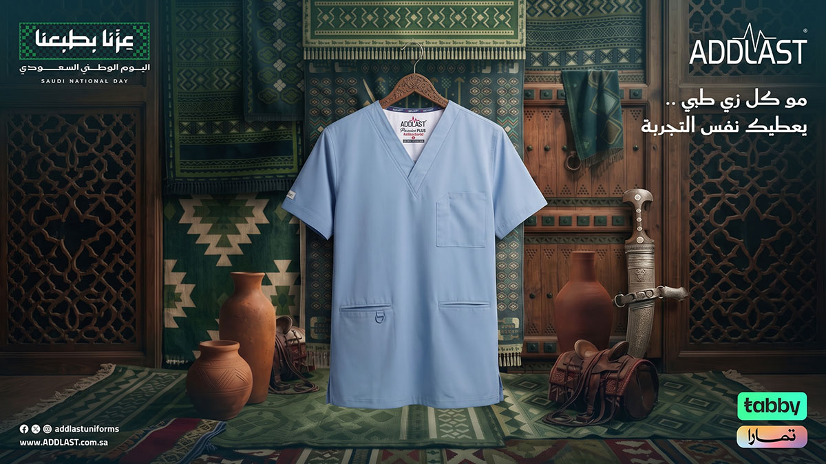 addlastuniforms's tweet photo. مو كل زي طبي.. يعطيك نفس التجربة! 🩺
احتفل بـ اليوم الوطني السعودي واقتنِ الراحة والجودة العالية في أزيائك الطبية
تصميم احترافي، خامات مريحة، وأناقة تليق بيومك العملي
إمكانية الدفع بالتقسيط الميسر عبر تابي وتمارا
🛒 تسوّق الآن عبر الموقع الإلكتروني: https://t.co/B6upiVwIa6 https://t.co/D3BfxlP0EB