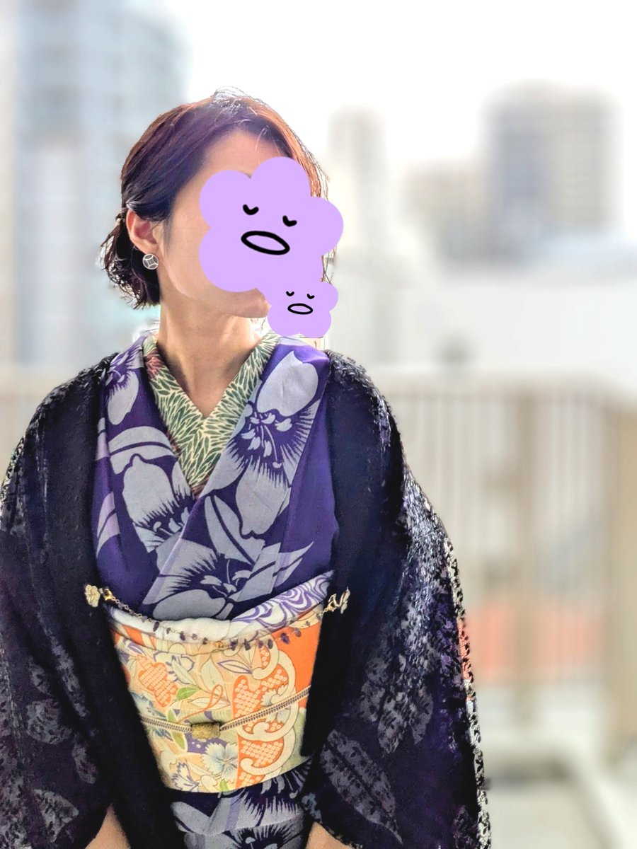 kimonoaida's tweet photo. 友達が教えてくれたponia-ponさんのセールへ!
午前の用事が早めに終わったから一度帰って着物オン！おかげで開店時間には間に合わなかったけど着物を着る機会は逃さない！着てなかった夏着物と夏帯消費できた😁
久しぶりに襦袢と羽織着たけど暑かった〜まだまだ夏着物で十分だ🔥あと何回夏物着れるかな https://t.co/Kf4PQ22Tjl