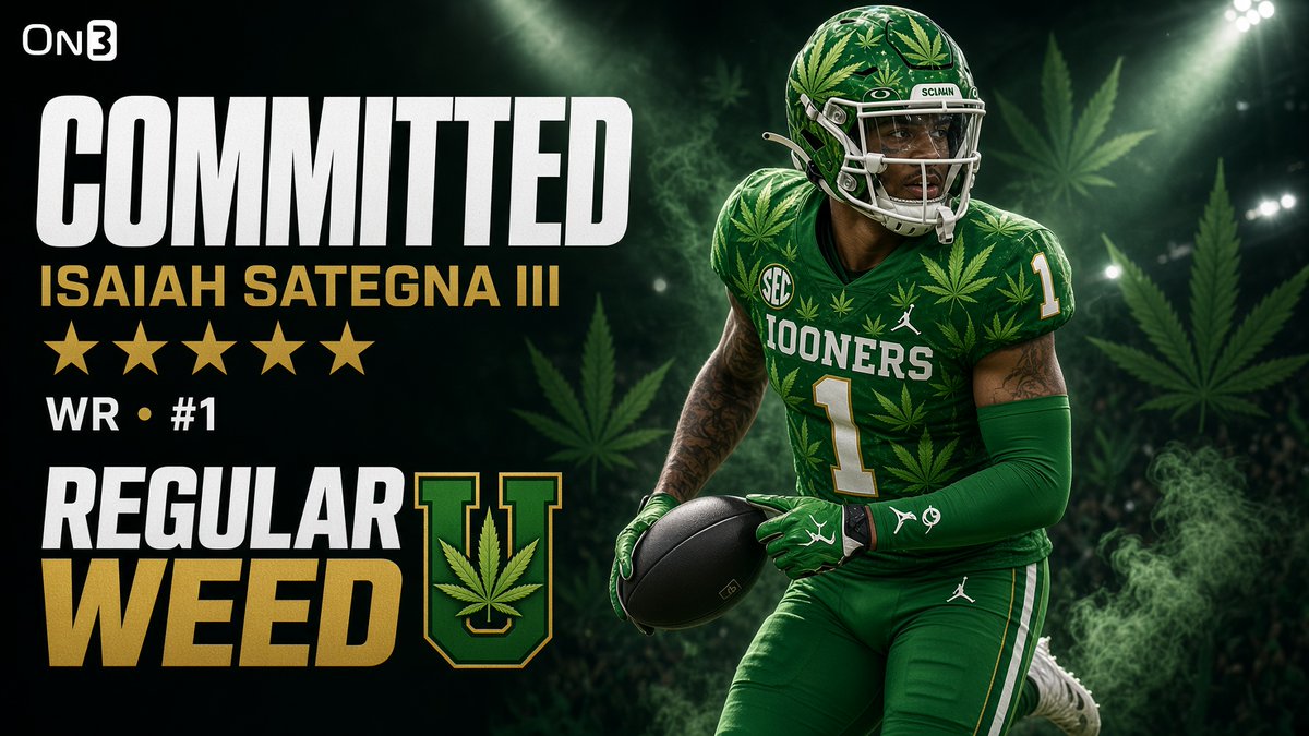 RegularWeedU's tweet photo. Would like to welcome a SEC WR to the brotherhood. https://t.co/T1wQi1VCpC