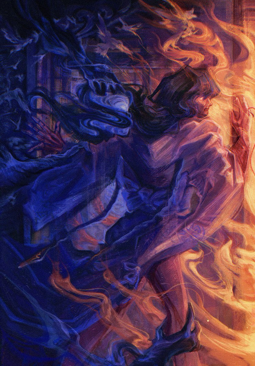 tfh_arts's tweet photo. Reforge the past a thousandfold to cut it apart, 
retrace the future a thousandfold to rip it apart, 
rive the kṣaṇa of circumvolution another thousandfold.

[The Hell Screen: 3/3]

Goodbye Canto 9!

#LimbusCompany #Limbus_Company https://t.co/N2TLNDihs8