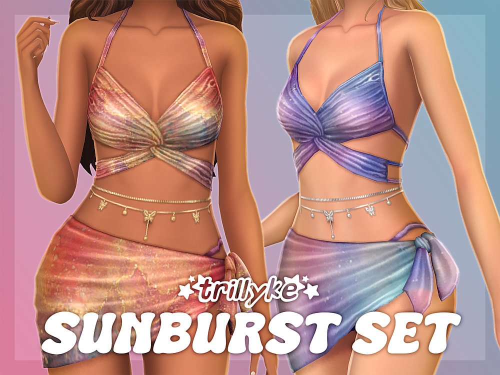 trillyke's tweet photo. This bikini and bellychain set is now available to everyone! ☀️ https://t.co/cjBbKC9mxN