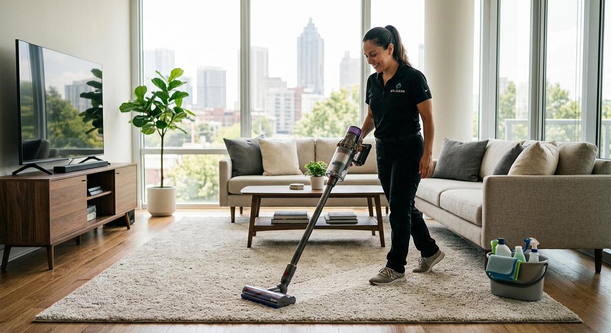 ATLCleanForce's tweet photo. Deep down, abrasive grit ruins carpet fibers faster than you think. Our hot water extraction method flushes out hidden dirt, protecting your flooring investment for the long run. Book your seasonal refresh with us today! #AtlantaCleaners #CarpetCare https://t.co/aoQ21QQcr4