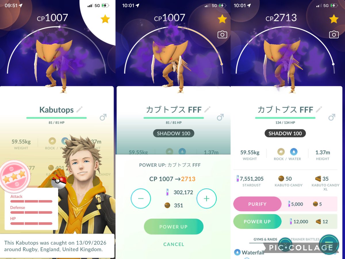 ShinyHunter7oro's tweet photo. My First Shadow Hundo! 💯

Only 1086 grunts done so that’s super under odds I believe! 🤯

Whilst not even close to being a meta relevant pokemon, Kabutops is one of my favourite fossil pokemon so I’m over the moon with this! https://t.co/6erdC23YY0