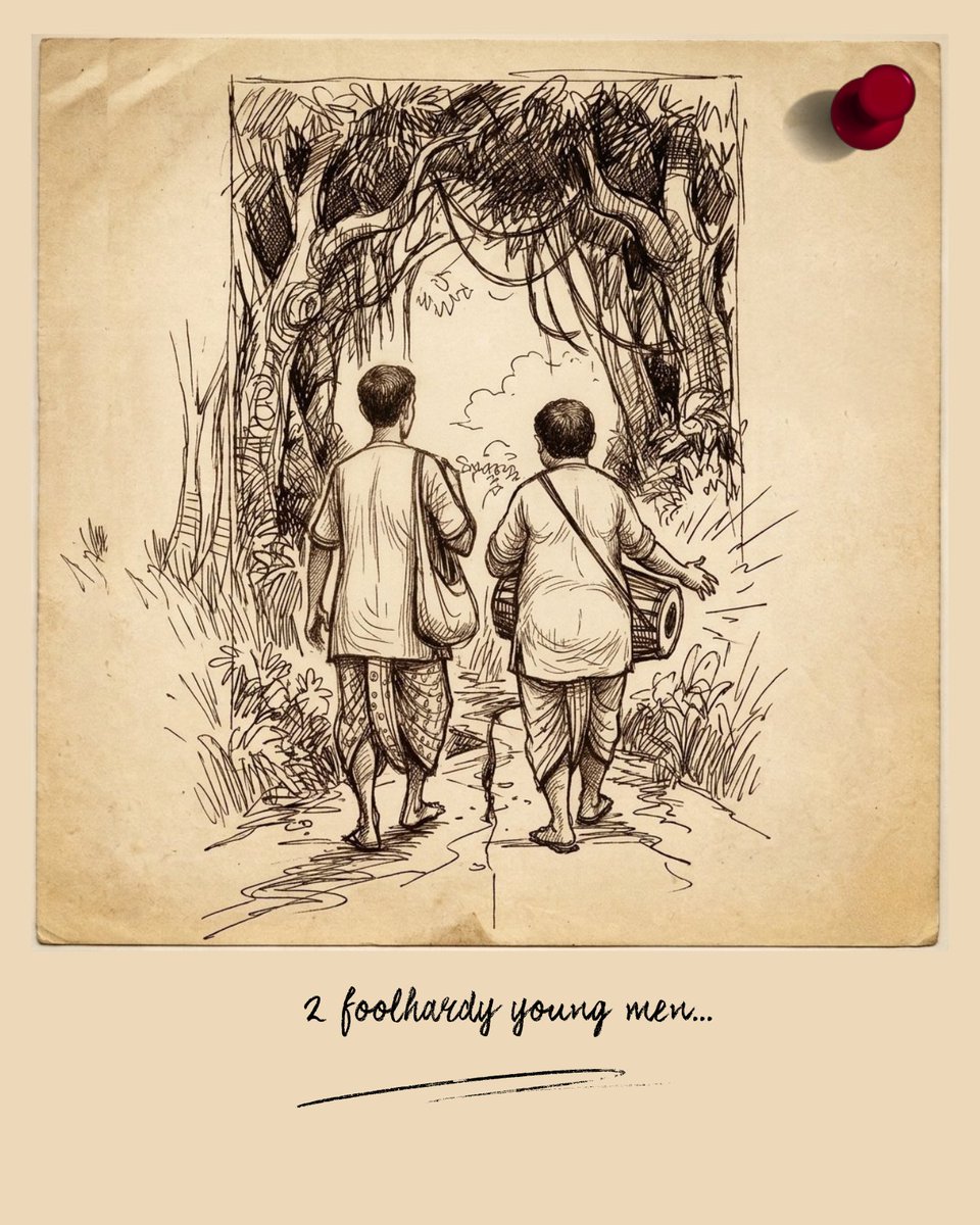 Probash_Co's tweet photo. Much b4 the era of modern superheroes, a couple of simpletons had captured the imagination of millions ✨
 
Our Probashi @udayb86, offers tribute to Satyajit Ray, through the prism of Goopy &amp; Bagha’s cinematic world. 
 
Click here to explore the Genius 👇
https://t.co/XQqHNS0Ub8 https://t.co/HyeoRbkIud
