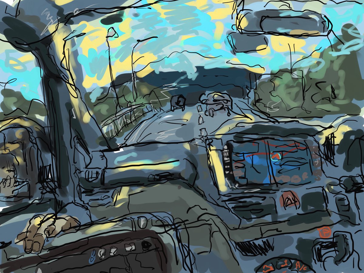 kuromohi96's tweet photo. 車のなかで、誰も構ってくれなくて一人で絵かいてた https://t.co/Q8Jg87BquI