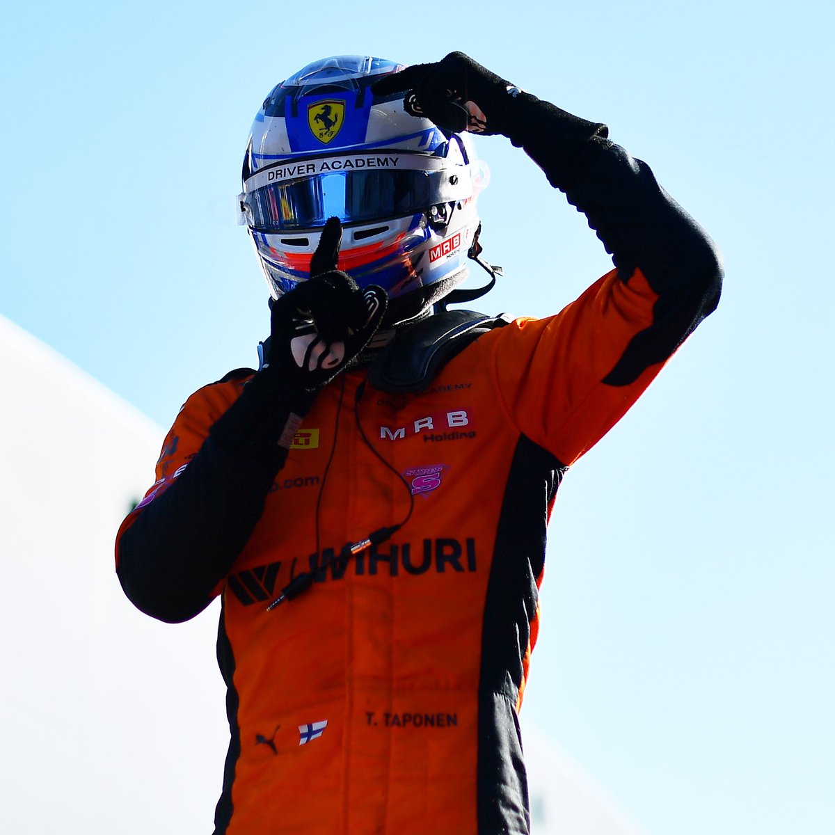 Formula3's tweet photo. TUUKKA IS AN #F3 WINNER! 🏆

Taponen secures his maiden victory in the 2026 season finale! 🇫🇮✨

#SpanishGP https://t.co/J8Ko9rpVod