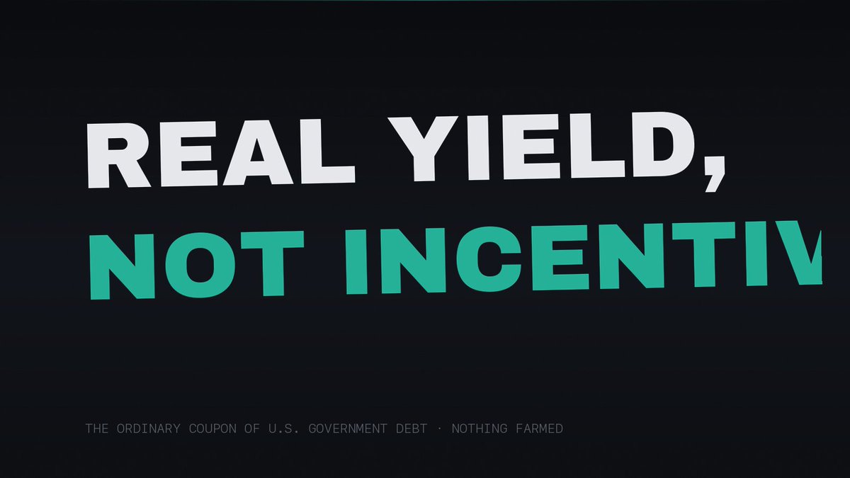 Sibahe_'s tweet photo. Real yield is boring. That's the whole pitch. https://t.co/SWQsIDmIFq