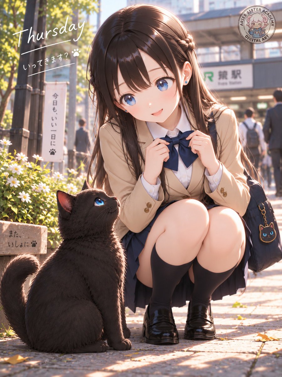 aries_imouto's tweet photo. お兄ちゃん、お見送りありがとね♡
いってきます♪
#おはようにゃんにゃん https://t.co/a7ITAzndZt
