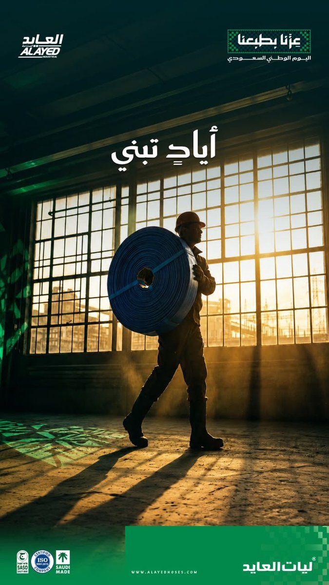 i3zdy's tweet photo. أيادٍ تبني… وصناعة نعتز بها 🇸🇦

بجهد أبناء الوطن، يستمر المنتج السعودي في الوصول بثقة وجودة.

https://t.co/vOBJF9w1cC

#جودة_تستاهلها | #ليات_العايد
#الجودة_بقيمة_أفضل | #اليوم_الوطني_السعودي
#مقاولات https://t.co/9KGD5H0Sks