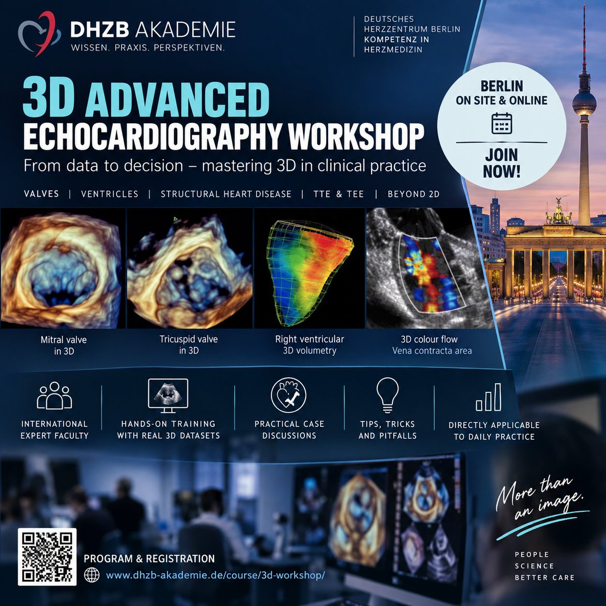 echo_stepbystep's tweet photo. ๐ซ Ready to go beyond 2D?
Join the 3D Advanced Echocardiography Workshop in Berlin: expert faculty, hands-on training with real 3D datasets, valve imaging, RV analysis & practical tips for daily practice. By @NMerke @dhzcharite
๐ https://t.co/6VXuVL22Ky
#3DEcho #Echofirst https://t.co/6SceiQOE0c