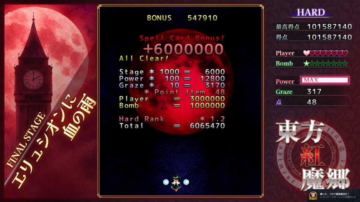 774_marubatu's tweet photo. 紅魔郷リメイク。ハードを普通にクリア
作品の雰囲気やプレイ感をそのまんまに、操作感が快適になった感じでなかなかに良い https://t.co/DIcNJrh2rG