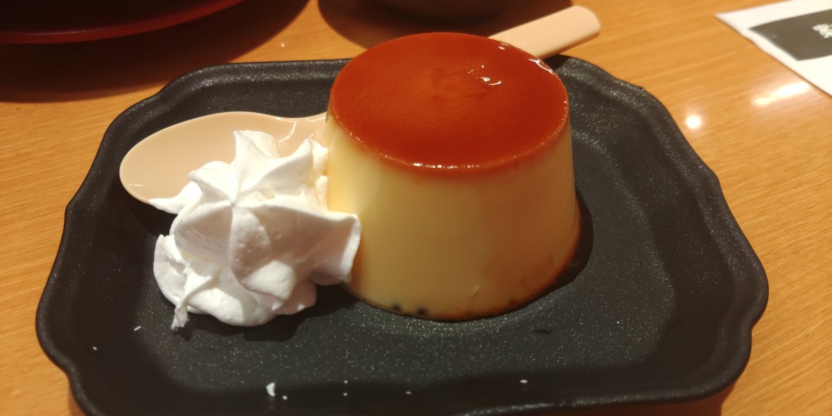 MITUDON's tweet photo. いくつになっても知らないことを知るのは、実に喜ばしい事ですね。
因みに今日得た知見は「スシローのプリン、メッチャ美味い」です。今後の人生の糧と致します。ムッチリしてうめぇ。 https://t.co/Tfbj6m1Wo0